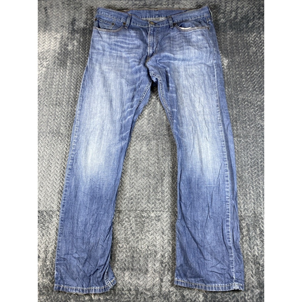 Levis 514 Jeans Mens 38x32 Blue Medium‎ Wash Straight Leg Denim Pants